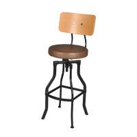 Markenzi Barstool with PVC Seat
