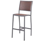 Emma Flat Wicker Barstool