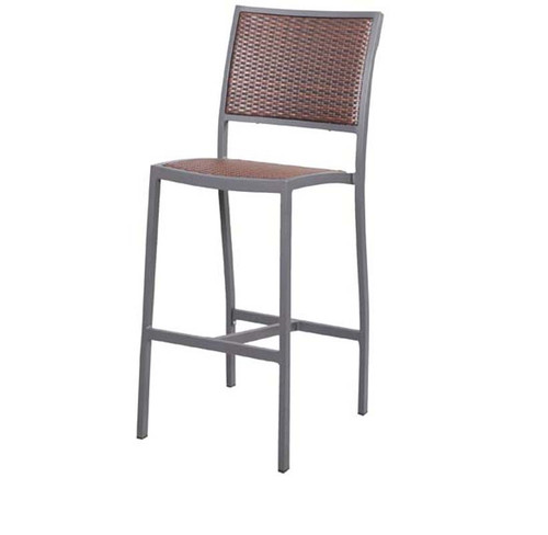 Emma Flat Wicker Barstool