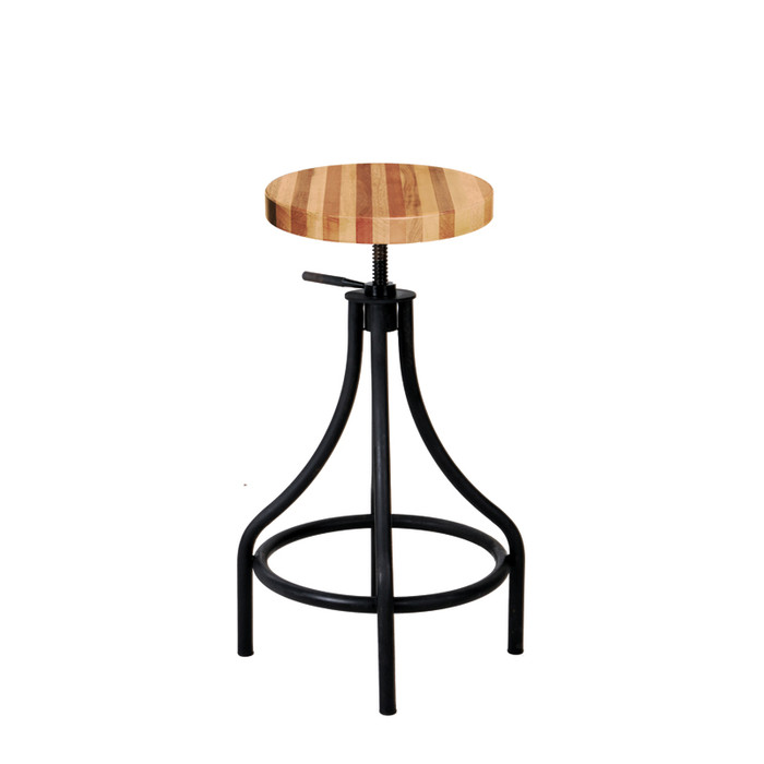 Inicio Bistro Highstool with Wooden Seat