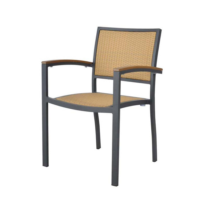 Emma Flat Wicker Arm Chair