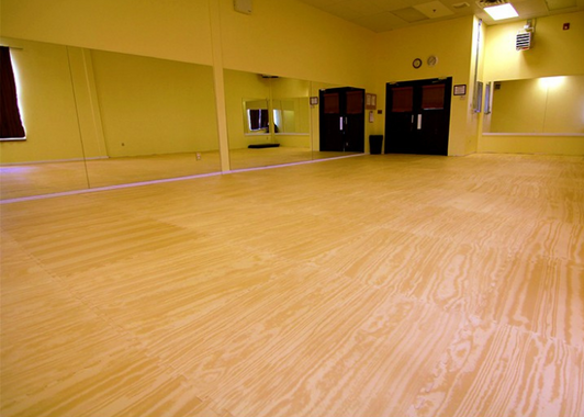 woodgrain mats for yoga studio
