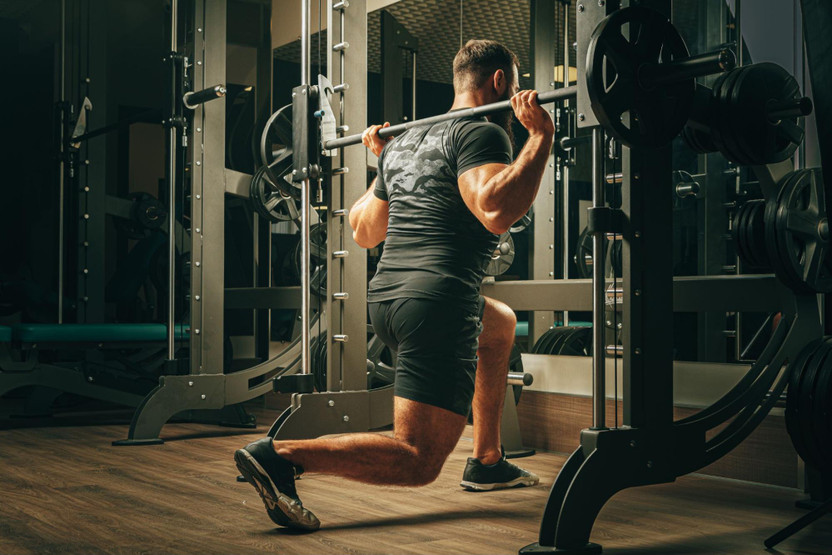 Premium Photo  Rear view of muscular man with his arms stretched out