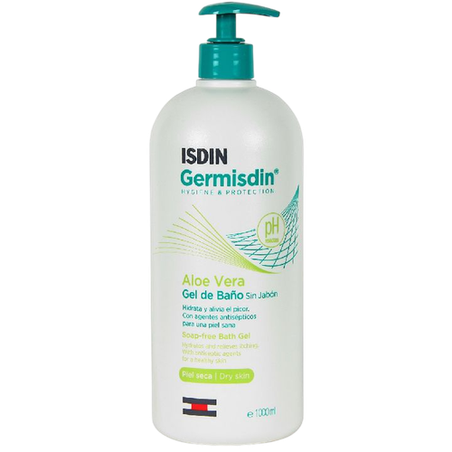 Germisdin Aloe Vera Gel de Baño sin jabón piel seca