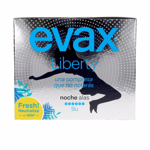 Compresas tocológicas evax liberty noche con alas
