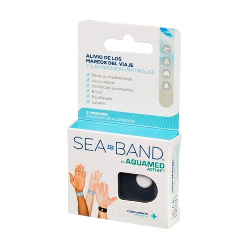 Aquamed active pulsera antimareo adultos 2 pulseras