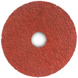 Flexovit SANDSTORM CG and CG+ Resin Fiber Discs incorporate standard and advanced ceramic grains with a top size coat of grinding aids, bonded to a heavy duty vulcanized fiber backing.  This combination of durable abrasive grain and cooling agents reduces friction and maximizes disc life.