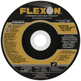 Flexovit Type 27 Depressed Center Grinding Wheels are made for angle grinding applications including weld grinding, beveling, snagging, and other surface preparation jobs requiring moderate to heavy stock removal.  Wheels are 1/4" thick, with 3 full diameters high tensile fiberglass reinforcements for maximum safety.