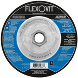 Flexovit Type 27 Depressed Center Cutoff Wheels are designed for extra heavy duty cutting applications, notching, and for narrow surface peripheral grinding applications such as grinding root pass welds.  These wheels should not be used for grinding on an angle (see Depressed Center Combination Wheels for cutting, notching, and light angle grinding applications.)