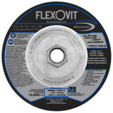 Flexovit Type 27 Depressed Center Combination Wheels are designed for metal fabrication jobs that require alternating between
cutting and light angle grinding.  This eliminates the need for changing wheels, or using two tools to complete the job. 
Combination Wheels are fully reinforced on the back and center of the wheel to prevent edge chipping while angle grinding.