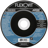 Flexovit Type 27 Depressed Center Grinding Wheels are made for angle grinding applications including weld grinding, beveling, snagging, and other surface preparation jobs requiring moderate to heavy stock removal.  Wheels are 1/4" thick, with 3 full diameters high tensile fiberglass reinforcements for maximum safety.