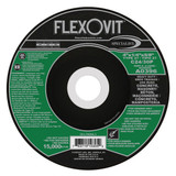 Flexovit Type 27 Depressed Center Grinding Wheels are made for angle grinding applications including weld grinding, beveling, snagging, and other surface preparation jobs requiring moderate to heavy stock removal.  Wheels are 1/4" thick, with 3 full diameters high tensile fiberglass reinforcements for maximum safety.