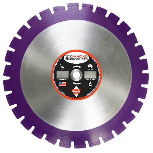 14" X .140 X 1" IMPERIAL PURPLE GREEN/ASPHALT BLADE W/SLANT SEGS METRIC LASER WELDED