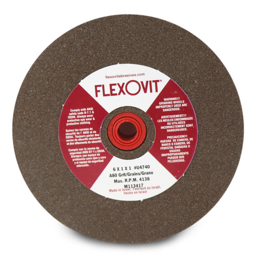 Flexovit® 12x2x1-1/2 T-1 A60 Bench Grinder Wheel