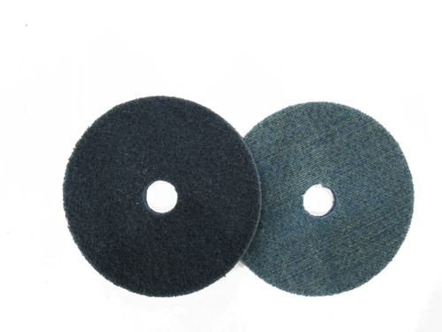 •  Abrasive material is evenly distributed through a three-dimensional network of nylon filaments reinforced by a cloth backing. •  Ideal for deburring, cleaning, blending and polishing.   • works on the surface without excessively removing material from the workpiece •  Available with a 7/8 arbor or a ‘Hook & Loop’ mounting system.