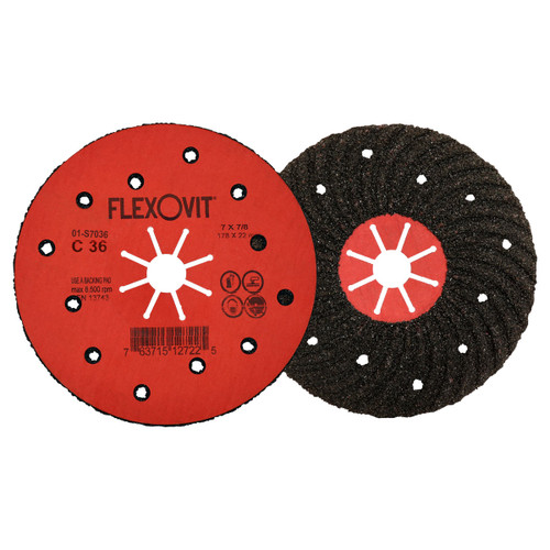 Semi-Flexible Masonry Discs consist of a thick layer of coarse silicon carbide bonded to a durable, heavy fiber backing.  They should be used with a backup pad.