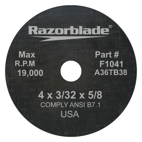 Flexovit’s Razorblade series of Thin Cutoff Wheels for Angle Grinders are an indispensable tool for the metalworker in both production and maintenance applications.  Choose from 5 versatile specs depending on the job requirement.  Use ONLY with flanges designed for mounting Type 1 wheels