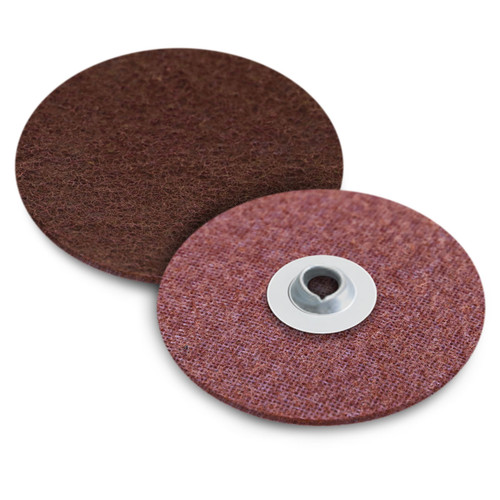 • Constructed  of network of nylon filaments with abrasive  grain distributed within reinforced by a cloth back •  Ideal for deburring, cleaning, blending and polishing.   • works on the surface without excessively removing material from the workpiece •  Choose from ‘Rolon’, ‘Spin-On’ or ‘Hook and Loop’ mounting systems.