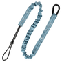 3' to 4' Stretch-cord Connection Lanyard 15 lbs, Elastic Choke-on Cinch-loop and Steel Carabiner 10/
