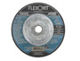 Flexovit Type 27 Depressed Center Grinding Wheels are made for angle grinding applications including weld grinding, beveling, snagging, and other surface preparation jobs requiring moderate to heavy stock removal.  Wheels are 1/4" thick, with 3 full diameters high tensile fiberglass reinforcements for maximum safety.