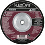 Flexovit Type 27 Depressed Center Grinding Wheels are made for angle grinding applications including weld grinding, beveling, snagging, and other surface preparation jobs requiring moderate to heavy stock removal.  Wheels are 1/4" thick, with 3 full diameters high tensile fiberglass reinforcements for maximum safety.