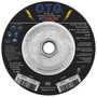 Flexovit Type 27 Depressed Center Grinding Wheels are made for angle grinding applications including weld grinding, beveling, snagging, and other surface preparation jobs requiring moderate to heavy stock removal.  Wheels are 1/4" thick, with 3 full diameters high tensile fiberglass reinforcements for maximum safety.