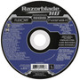 Flexovit’s RAZORBLADE 27 series of Thin Cutoff Wheels for angle grinders are an indispensable tool for the metalworker in both production and maintenance applications.  Choose from 5 versatile specs depending on the job requirement.  The Type 27 wheel shape facilitates flush cutting on flat surfaces.