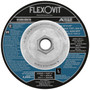 Flexovit Type 27 Depressed Center Cutoff Wheels are designed for extra heavy duty cutting applications, notching, and for narrow surface peripheral grinding applications such as grinding root pass welds.  These wheels should not be used for grinding on an angle (see Depressed Center Combination Wheels for cutting, notching, and light angle grinding applications.)