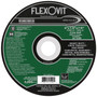 Flexovit Type 27 Depressed Center Combination Wheels are designed for metal fabrication jobs that require alternating between
cutting and light angle grinding.  This eliminates the need for changing wheels, or using two tools to complete the job. 
Combination Wheels are fully reinforced on the back and center of the wheel to prevent edge chipping while angle grinding.