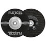 FLEXCEL Type 27 and Type 29 Semi-Flexible Wheels can remove material aggressively like a grinding wheel, and blend and finish like a sanding disc.  FLEXCEL wheels flex to contoured surfaces giving a smooth finish without gouging. Faster stock removal than standard depressed center wheels.  Wheel of choice when working with Aluminum.  Load resistant.