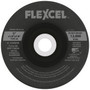 FLEXCEL Type 27 and Type 29 Semi-Flexible Wheels can remove material aggressively like a grinding wheel, and blend and finish like a sanding disc.  FLEXCEL wheels flex to contoured surfaces giving a smooth finish without gouging. Faster stock removal than standard depressed center wheels.  Wheel of choice when working with Aluminum.  Load resistant.