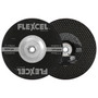 FLEXCEL Type 27 and Type 29 Semi-Flexible Wheels can remove material aggressively like a grinding wheel, and blend and finish like a sanding disc.  FLEXCEL wheels flex to contoured surfaces giving a smooth finish without gouging. Faster stock removal than standard depressed center wheels.  Wheel of choice when working with Aluminum.  Load resistant.