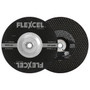 FLEXCEL Type 27 and Type 29 Semi-Flexible Wheels can remove material aggressively like a grinding wheel, and blend and finish like a sanding disc.  FLEXCEL wheels flex to contoured surfaces giving a smooth finish without gouging. Faster stock removal than standard depressed center wheels.  Wheel of choice when working with Aluminum.  Load resistant.