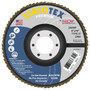 Flexovit Type 27 and Type 29 Flap Discs can grind, blend and finish in one step.  Flap Discs can be used to advantage in many applications that involve the use of depressed center grinding wheels and / or resin fiber discs by eliminating two step finishing and tool change time, thereby reducing total job cost.