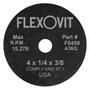 Flexovit fully reinforced Small Diameter Wheels are designed for use on die grinders and straight grinders.  Wheels from .035” through 1/8” thick are designed for cutting applications.  Wheels from 3/16” through 1/2” thickness are designed for grinding using the periphery of the wheel as the grinding face.