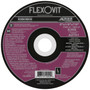 Flexovit Type 27 Depressed Center Cutoff Wheels are designed for extra heavy duty cutting applications, notching, and for narrow surface peripheral grinding applications such as grinding root pass welds.  These wheels should not be used for grinding on an angle (see Depressed Center Combination Wheels for cutting, notching, and light angle grinding applications.)
