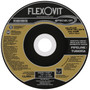 Flexovit Type 27 Depressed Center Combination Wheels are designed for metal fabrication jobs that require alternating between
cutting and light angle grinding.  This eliminates the need for changing wheels, or using two tools to complete the job. 
Combination Wheels are fully reinforced on the back and center of the wheel to prevent edge chipping while angle grinding.