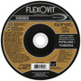 Flexovit Type 27 Depressed Center Combination Wheels are designed for metal fabrication jobs that require alternating between
cutting and light angle grinding.  This eliminates the need for changing wheels, or using two tools to complete the job. 
Combination Wheels are fully reinforced on the back and center of the wheel to prevent edge chipping while angle grinding.