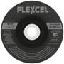 FLEXCEL Type 27 and Type 29 Semi-Flexible Wheels can remove material aggressively like a grinding wheel, and blend and finish like a sanding disc.  FLEXCEL wheels flex to contoured surfaces giving a smooth finish without gouging. Faster stock removal than standard depressed center wheels.  Wheel of choice when working with Aluminum.  Load resistant.