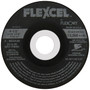 FLEXCEL Type 27 and Type 29 Semi-Flexible Wheels can remove material aggressively like a grinding wheel, and blend and finish like a sanding disc.  FLEXCEL wheels flex to contoured surfaces giving a smooth finish without gouging. Faster stock removal than standard depressed center wheels.  Wheel of choice when working with Aluminum.  Load resistant.