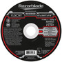 Flexovit’s Razorblade series of Thin Cutoff Wheels for Angle Grinders are an indispensable tool for the metalworker in both production and maintenance applications.  Choose from 5 versatile specs depending on the job requirement.  Use ONLY with flanges designed for mounting Type 1 wheels