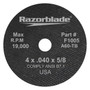Flexovit’s Razorblade series of Thin Cutoff Wheels for Angle Grinders are an indispensable tool for the metalworker in both production and maintenance applications.  Choose from 5 versatile specs depending on the job requirement.  Use ONLY with flanges designed for mounting Type 1 wheels