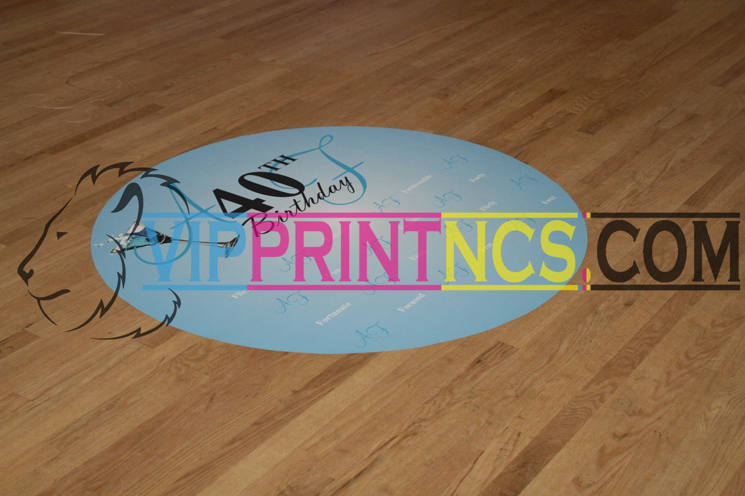 CUSTOM DANCE FLOOR VINYL DECAL DECOR