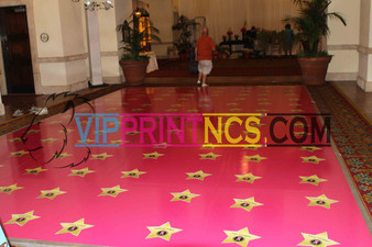 CUSTOM DANCE FLOOR VINYL DECOR BAR/BAT MITZVAH