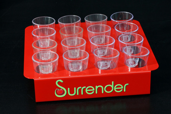 SHOT CUP TRAYS CUSTOM - 16 SHOT CUP CARRIER HOLDER with LOGO