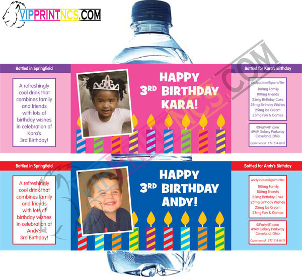 custom water bottle labels