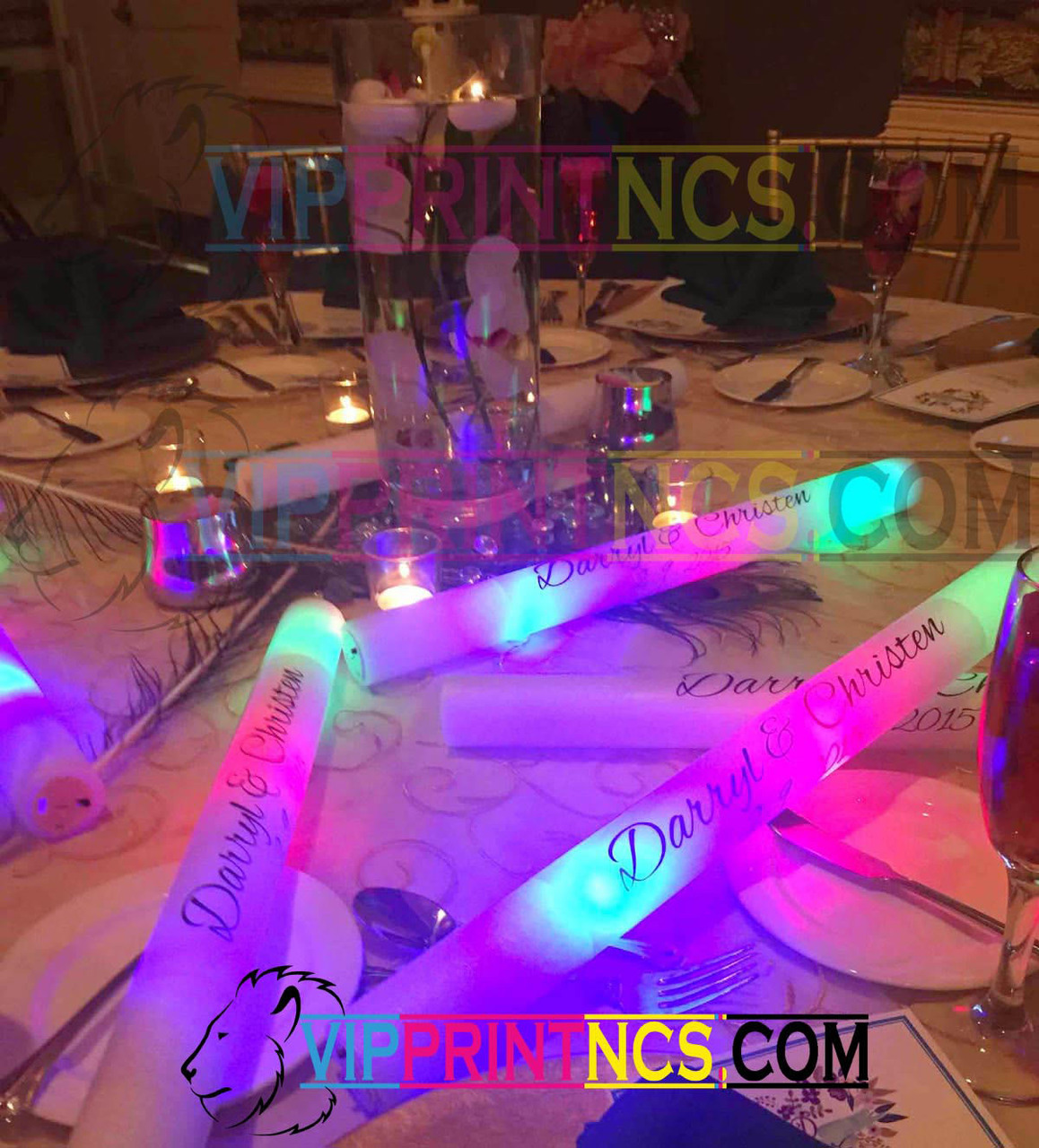 How To Use Light Up Foam Sticks In A Wedding Reception?