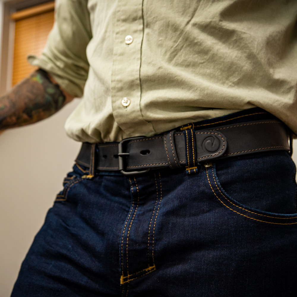 RAW EDGE BELT - ONYX - Origin USA