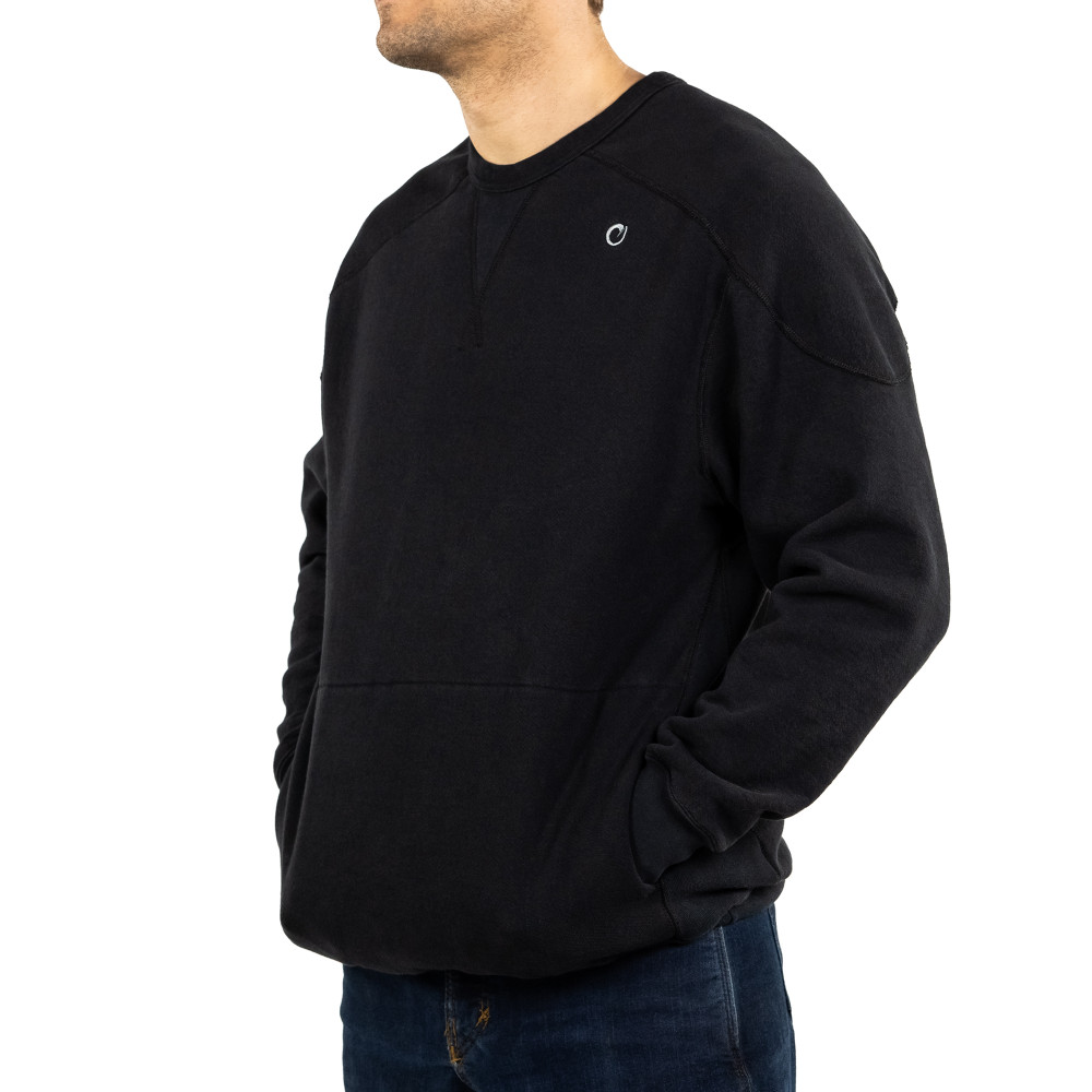 Carbon Heavy Crewneck Sourced and Made in the USA