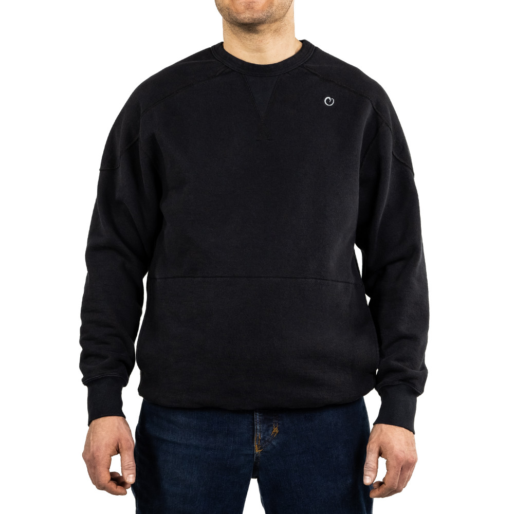 Carbon Heavy Crewneck Sourced and Made in the USA